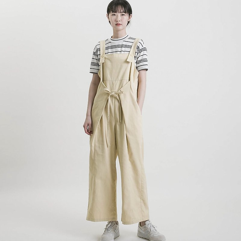 [Limited 2 in combination] C - Overalls & Jumpsuits - Cotton & Hemp Yellow