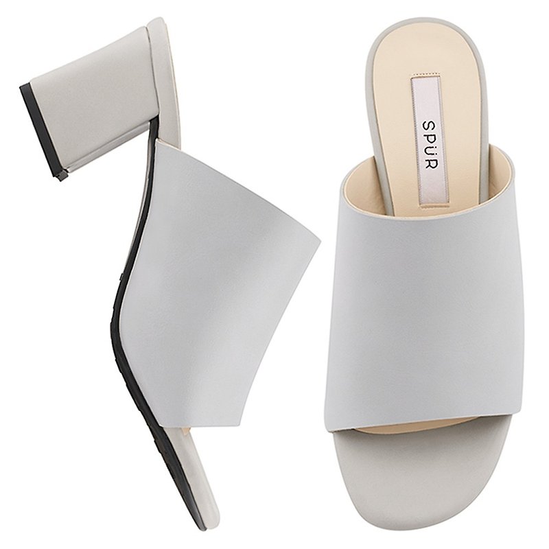 PRE-ORDER – SPUR Chic mule MS9079 LIGHT GREY - Sandals - Faux Leather 