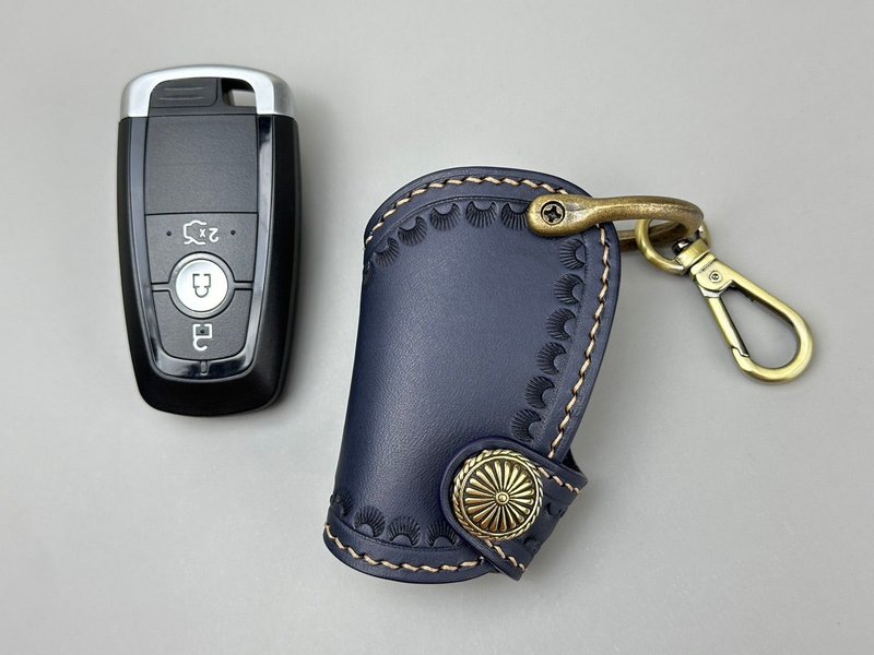 Ford key leather case vegetable tanned leather - ที่ห้อยกุญแจ - หนังแท้ 