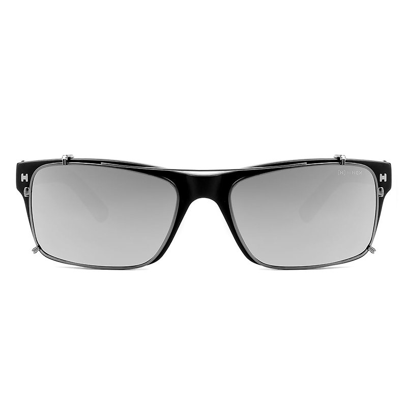 Optical with front sunglasses | Sunglasses | Black Mercury Box | Made in Taiwan | Framed Glasses - กรอบแว่นตา - วัสดุอื่นๆ สีดำ