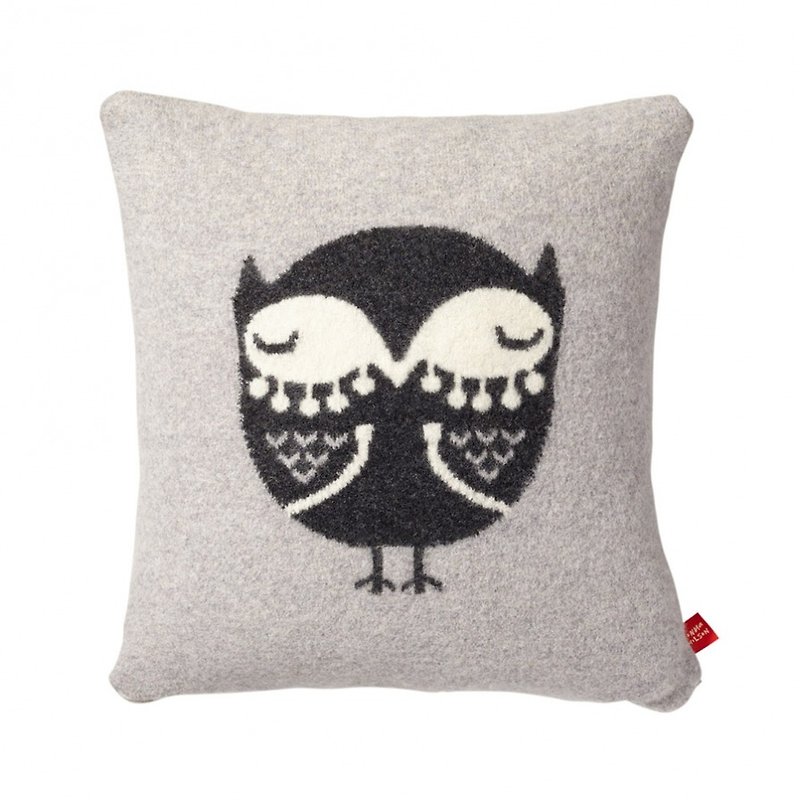 フクロウの純粋なウールの枕​​|ドナ・ウィルソン - 枕・クッション - ウール 