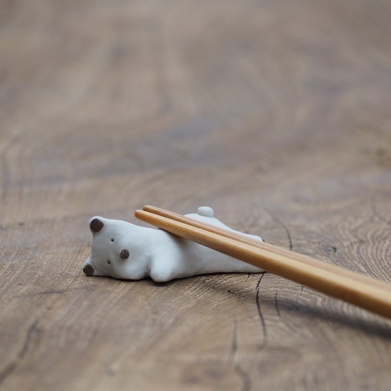 【療癒小物系列】極地動物-耶誕北極熊與海豹 - 玩偶/公仔 - 陶 咖啡色
