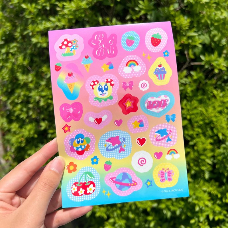 Illustration Sticker Sheet - Stickers - Other Materials 