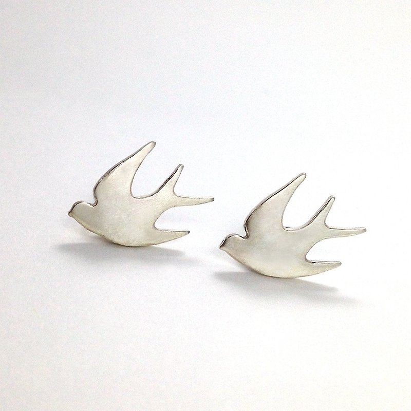 Ohappy Animal Series | Brave Fly Sterling Silver Ear Earrings - Earrings & Clip-ons - Other Metals Silver