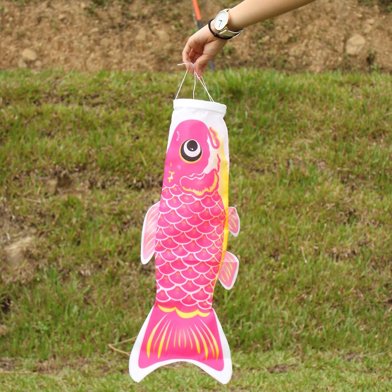 台灣鯉魚旗60CM (桃紅) - 擺飾/家飾品 - 聚酯纖維 粉紅色