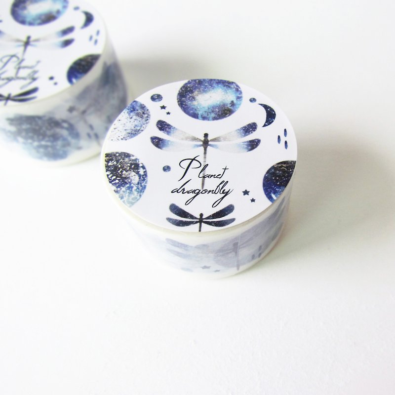 Planetary paper tape - Washi Tape - Paper Blue