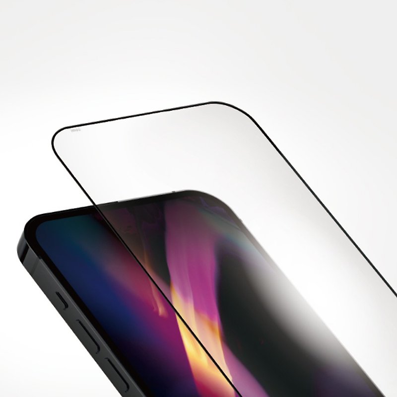 imos iPhone15シリーズ（3D高透明）極細ブラックエッジコーニングガラスステッカー（AGbc） - スマホアクセサリー - ガラス 透明