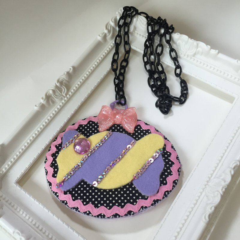 Sweetheart candy ornaments ~ / work permit (can be hung on the chest) - ID & Badge Holders - Cotton & Hemp Multicolor