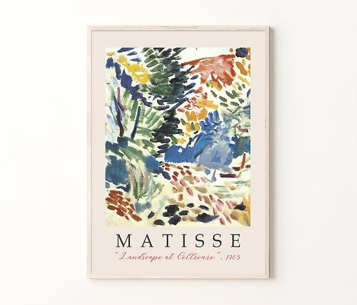 Artlinio Matisse Exhibition Poster, Digital Art, Matisse Print, Green Wall Decor Download