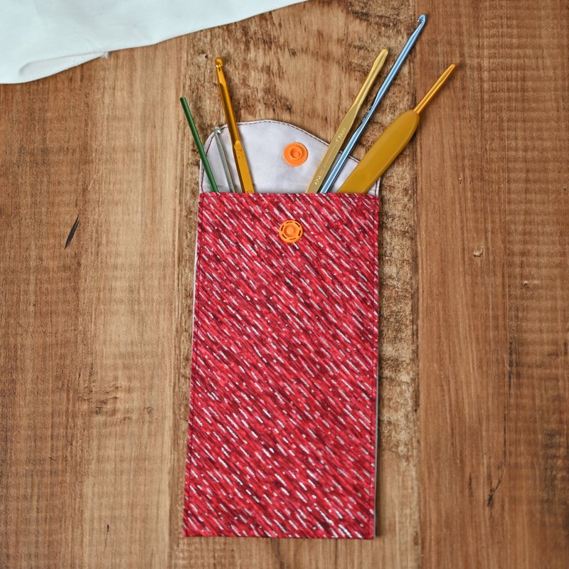 Universal pencil case glasses bag/red envelope bag red meteor - ถุงอั่งเปา/ตุ้ยเลี้ยง - ผ้าฝ้าย/ผ้าลินิน สีแดง