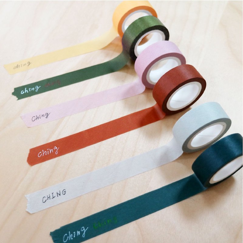 Ching Ching X Choice Series - CST-238 Solid Color Writing Tape (1.5cmx10M) - Washi Tape - Paper 