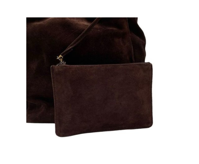 VINTAGE●CHANEL●ドローストリングバケットバッグ カーフスキン 付属品ほぼ完備】中古 シャネル コーヒーカラー カーフスキン