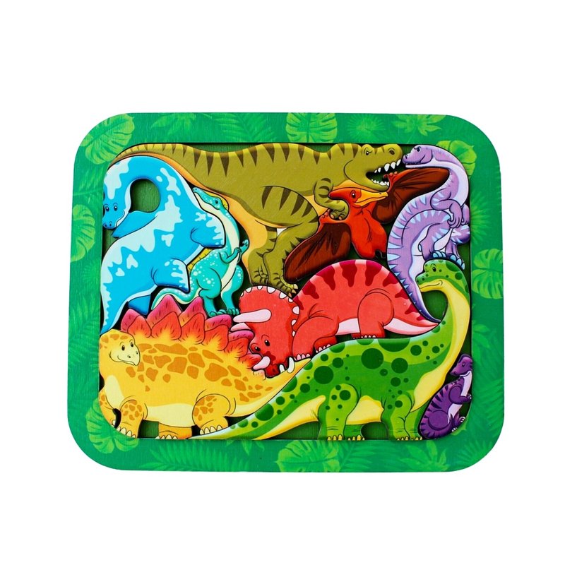 Wooden dinosaur toy, Montessori toys for Toddler Age 2 3 4 5 year, activity toys - 寶寶/兒童玩具/玩偶 - 木頭 金色