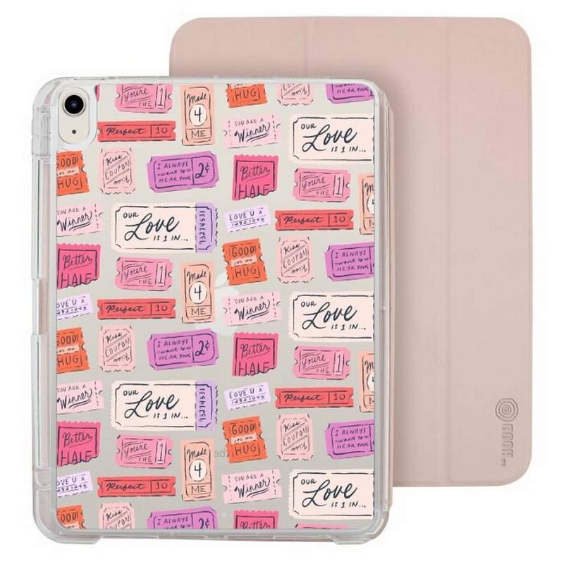 Ticket To Love iPad Air/ Pro 2024 Detachable Clear Case Folio Case - เคสแท็บเล็ต - พลาสติก หลากหลายสี