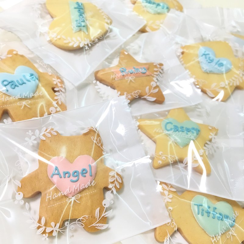 A little cute little sweet custom-made text icing biscuits 20-piece group - Handmade Cookies - Fresh Ingredients 