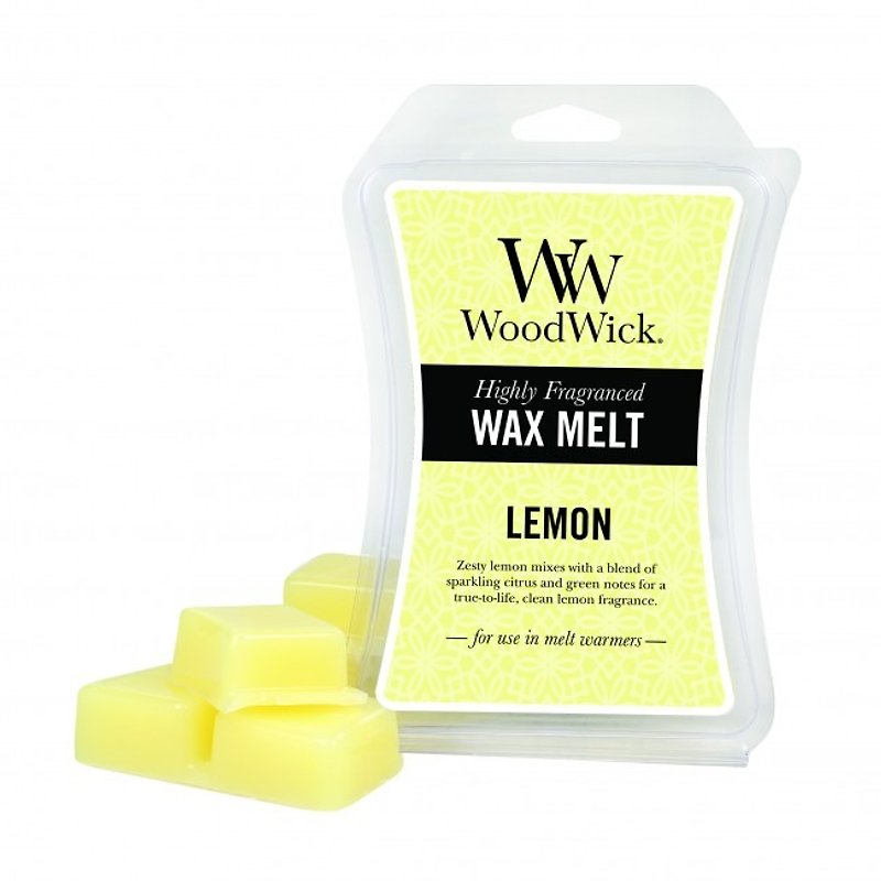 WoodWick Mini Wax Melts 3oz-Lemon - เทียน/เชิงเทียน - ขี้ผึ้ง สีกากี