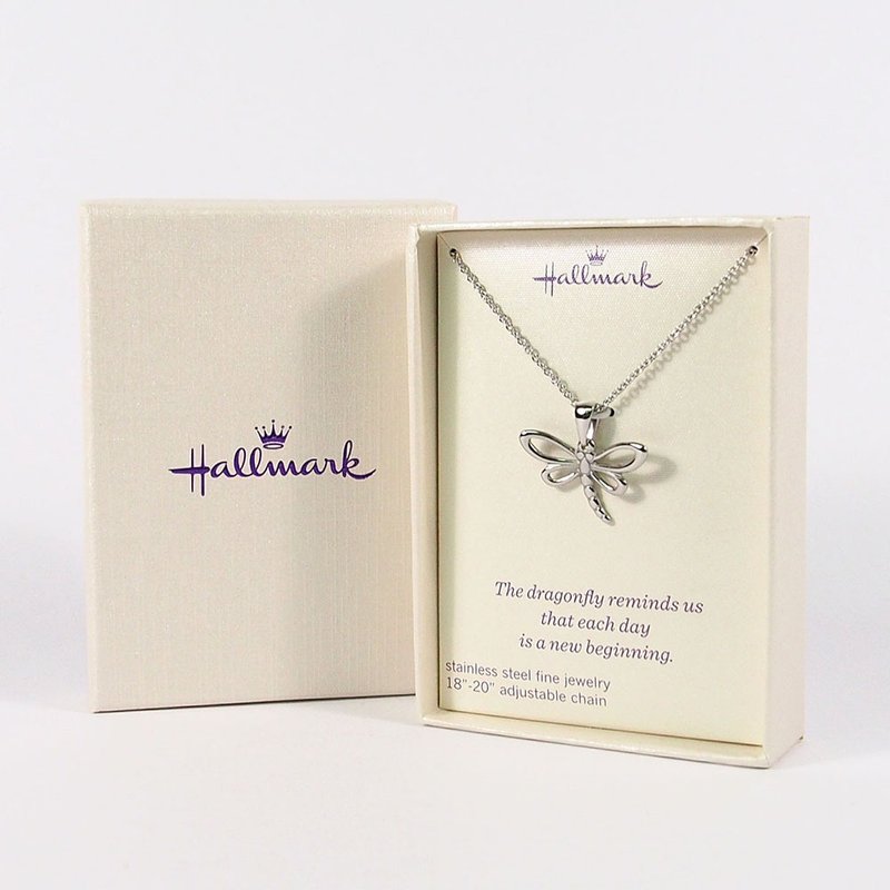 造型項鍊 蜻蜓【Hallmark-禮品 項錬】 - 項鍊 - 其他材質 銀色