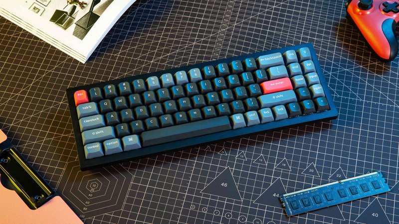 Keychron V7 QMK Custom Mechanical Keyboard - Computer Accessories - Polyester 