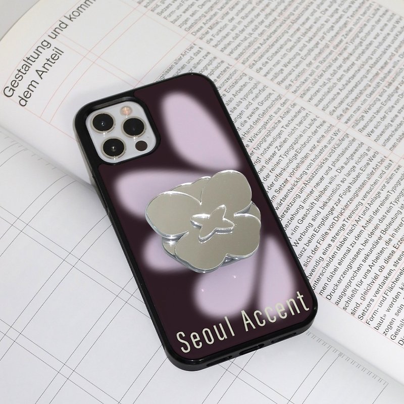 Bumper_Berry Espresso Flowertok SET - Phone Accessories - Acrylic 