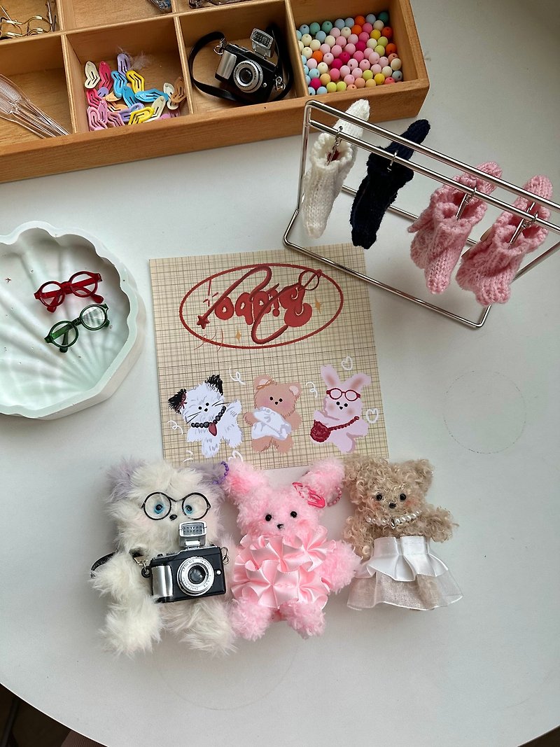 Kaohsiung wool doll hand-making experience, one-person group parent-child activity suitable for Korean popular ugly dolls - Candles/Fragrances - Other Materials 