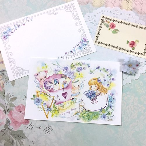 Lilly Bloom 水彩明信片/心意卡【給摰愛的您...】