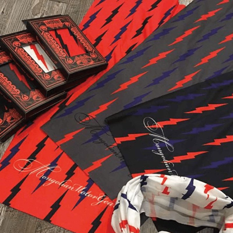 モンゴルアクセサリー_多機能ヘッドスカーフ_ライトニングシリーズ - その他 - その他の素材 