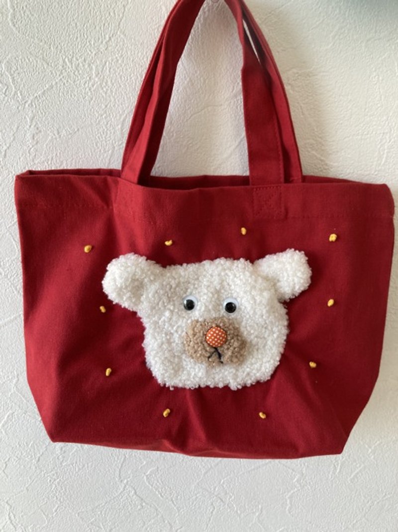 bear bag - Handbags & Totes - Cotton & Hemp 