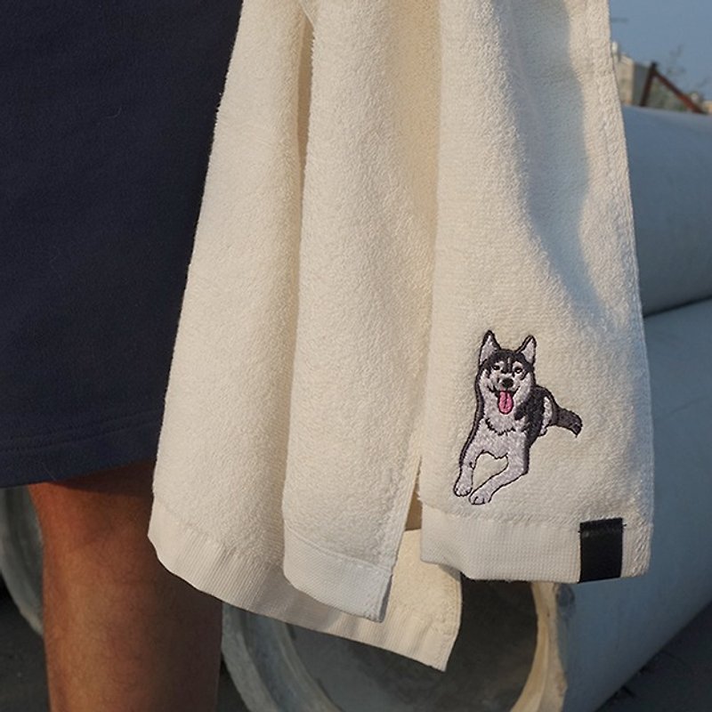 Scotch cotton non-dyed towel - ผ้าขนหนู - ผ้าฝ้าย/ผ้าลินิน ขาว