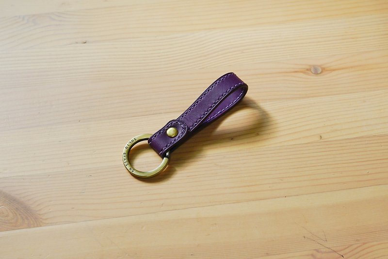 鑰匙圈 - 鑰匙圈/鑰匙包 - 真皮 紫色