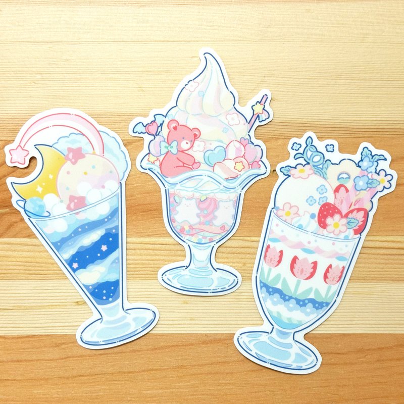 Sticker - Parfait - สติกเกอร์ - กระดาษ หลากหลายสี