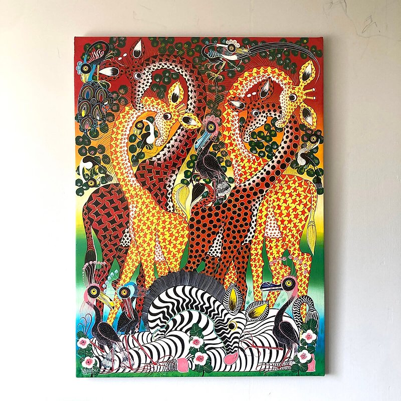 【U778 Brilliant Time_Yaphidu】African art comes to Taiwan by air/75x55cm - Posters - Other Materials 