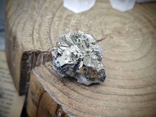 zen crystal jewelry 礦石水晶 天然黃銅礦|小迷你原石|招財之石|Chalcopyrite