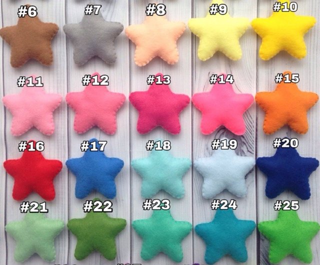 Customizable Name Felt Wall Hanging with Felt Stars