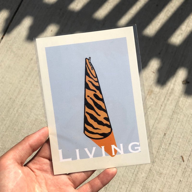 Tiger Candle | Postcard - Cards & Postcards - Paper Multicolor