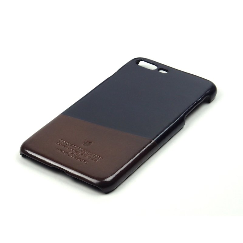 Racket leather case iPhone 7 Plus /Pingpong (Navy-Brown) - 其他 - 真皮 藍色