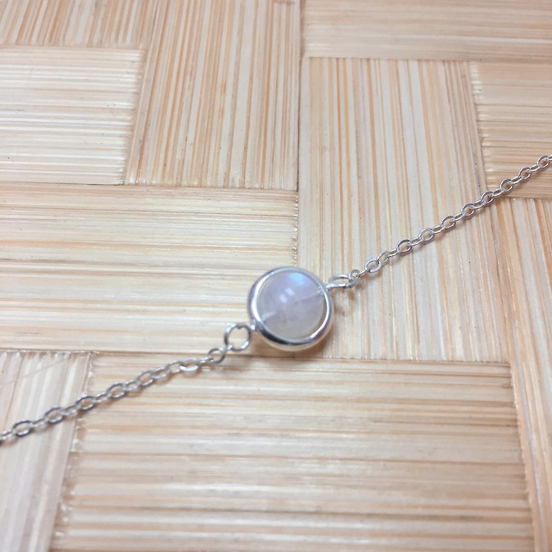 Solar Moonstone Bracelet | Moonstone Bracelet | Love Stone Bracelet | Moonstone - Bracelets - Sterling Silver Silver