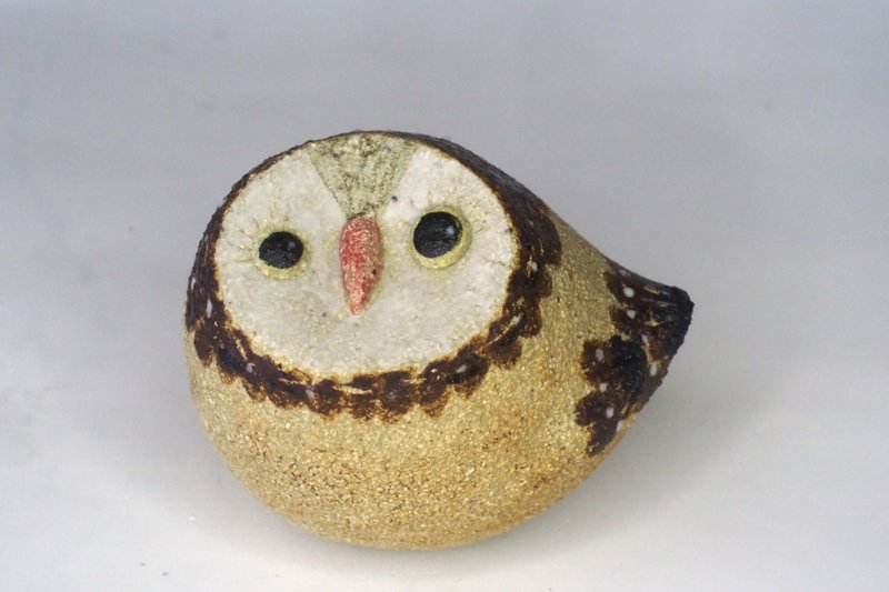 Medium owl (brown) - Items for Display - Pottery 