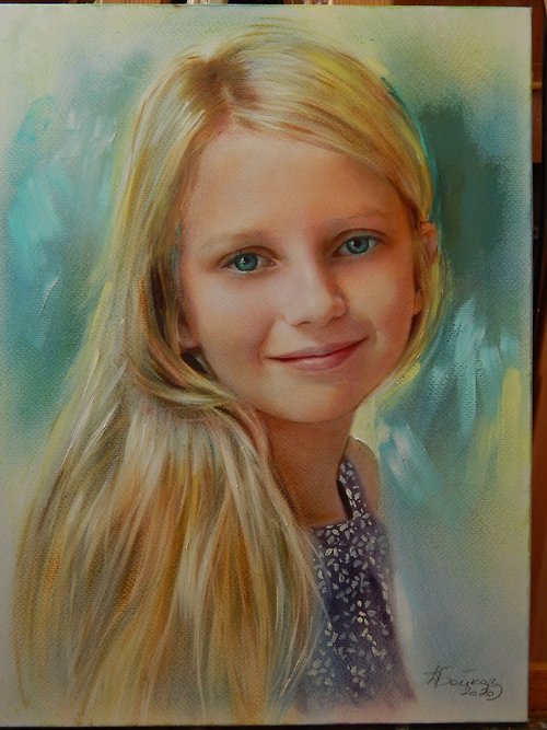 BoykovArtStudio Portrait to order, Custom portrait from photo, Customized Portrait Handmade