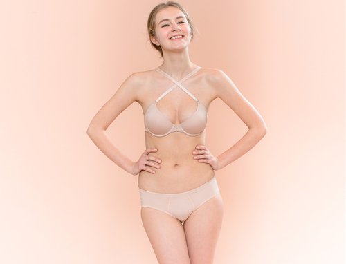 One piece nude seamless underwear - pure white - Shop rsingboutiqueco  Women's Underwear - Pinkoi