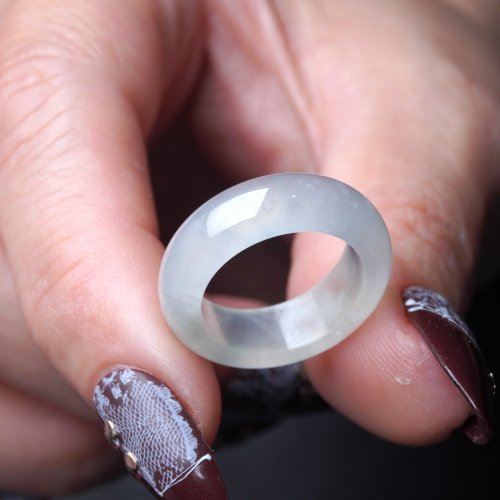 瓔珞珠寶盒 E.L.Jewelry Box 冰種翡翠戒指戒圈 | 國際10圍 | 天然緬甸玉翡翠A貨 | 送禮