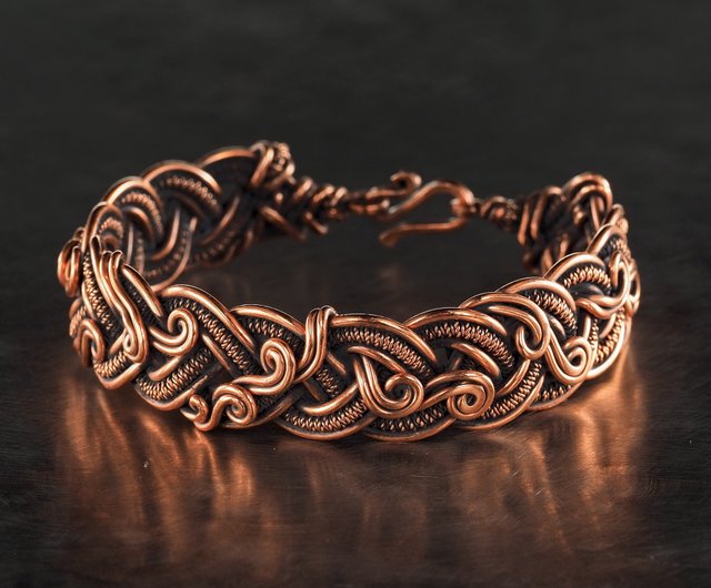 Copper hot Necklace , handmade Bangle