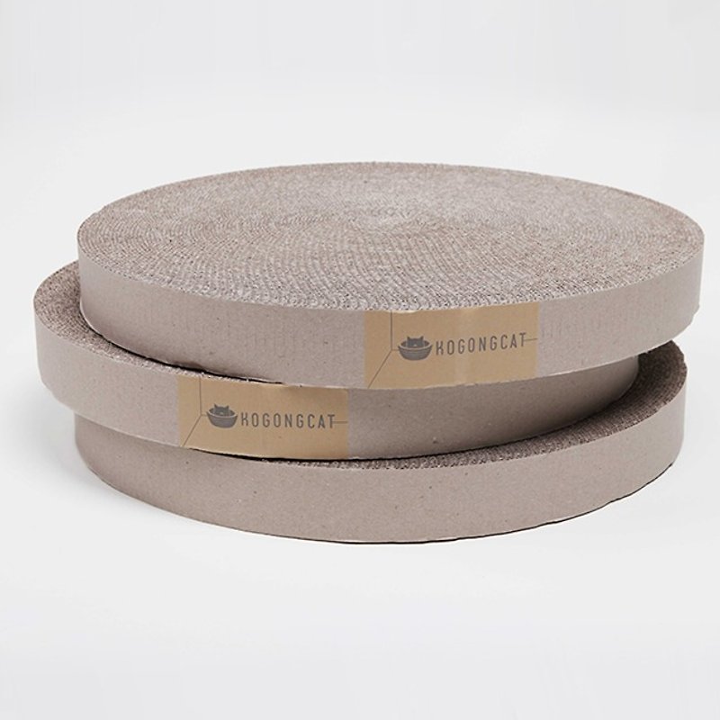 KOGONGCAT Meditation Cat Bed - Cat Grappling Corrugated Paper Replacement Group (3 pieces) is more cost effective - ที่นอนสัตว์ - กระดาษ สีกากี