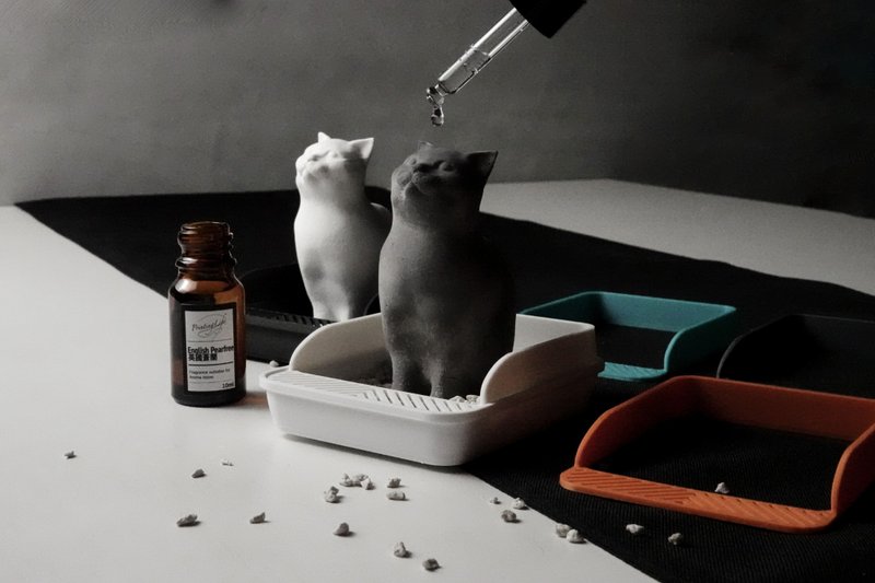 PRINTING LIFE / POOPCAT 貓 擴香石 香氛 送禮 母親節 情人節 - 香氛/精油/擴香 - 水泥 