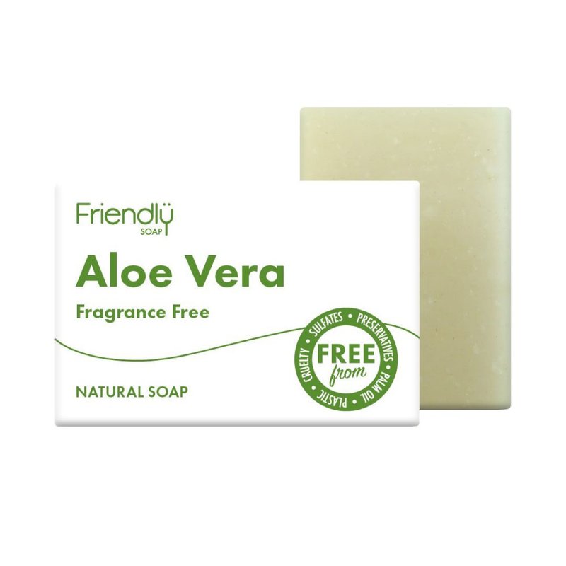 【FRIENDLY SOAP】Aloe Vera Skin Care Soap Balancing Handmade Soap (95g) - Soap - Other Materials 