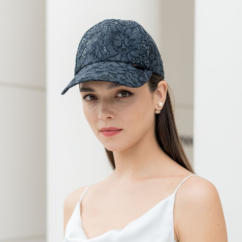 Madame Lace Petit Cap - Hats & Caps - Other Materials Black