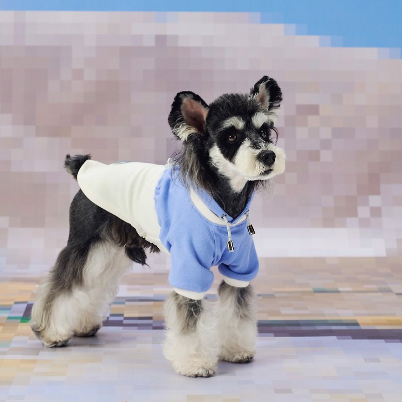 Lazyeazy pet dog clothes faux two piece spring high elastic drawstring sweater comfortable teddy bichon small dog - ชุดสัตว์เลี้ยง - ผ้าฝ้าย/ผ้าลินิน 