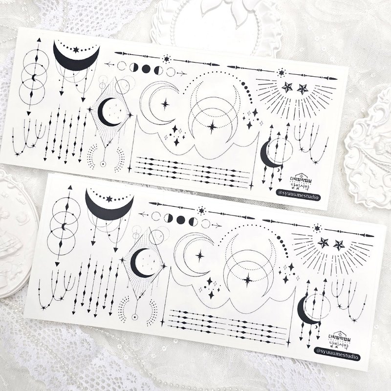 :Moonvow: Matte Transparent sticker - 貼紙 - 其他材質 