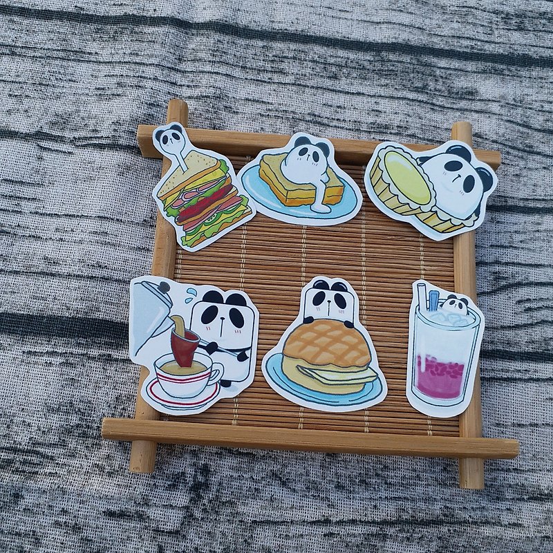 Panda Sticker - สติกเกอร์ - กระดาษ หลากหลายสี