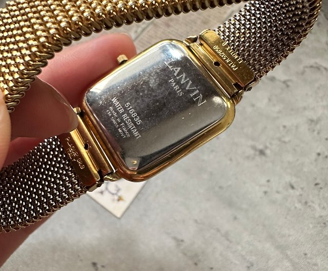 ランバン 美デザイン 時計 男女兼用 クルドパリ フランス製 - 腕時計