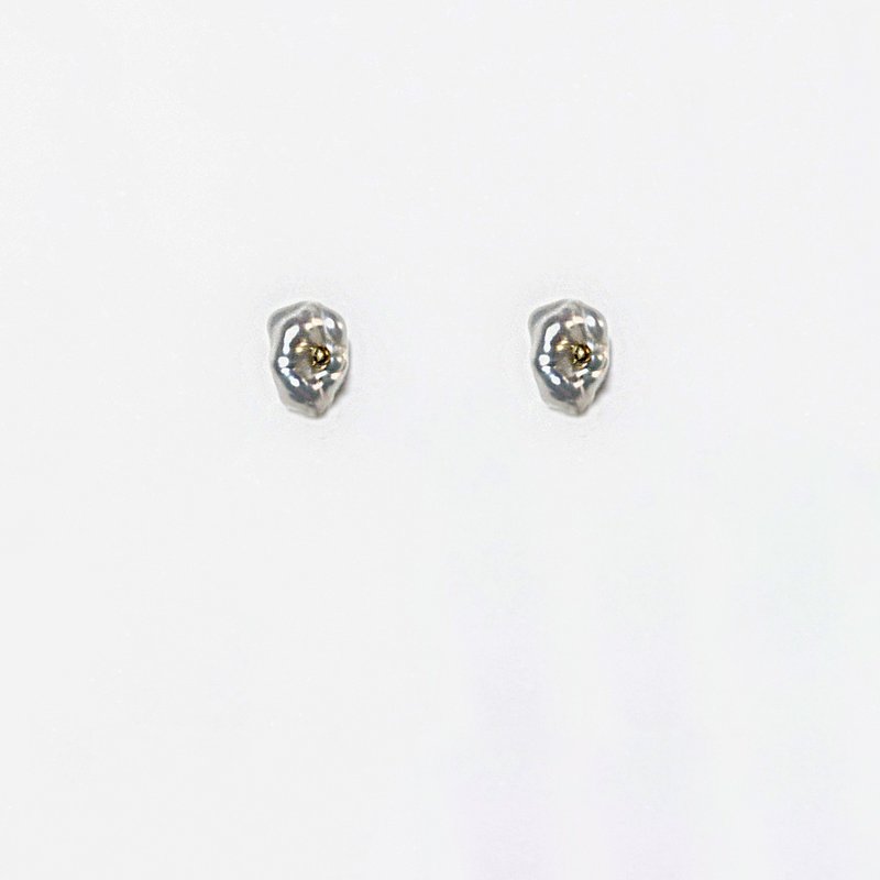 隱喻- 印記 耳環 Metaphor - Hallmark Earrings - 耳環/耳夾/耳骨夾 - 珍珠 銀色